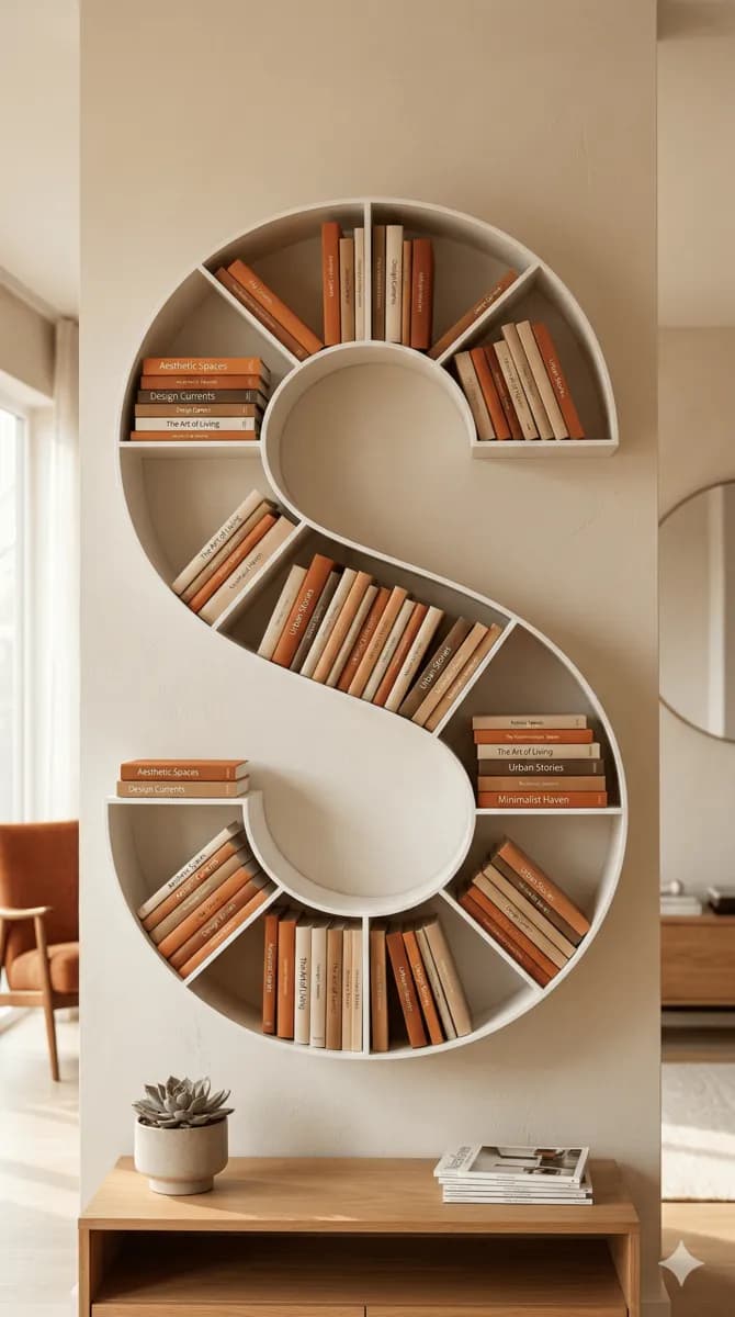 A display of books and educational publications arranged on a wooden shelf