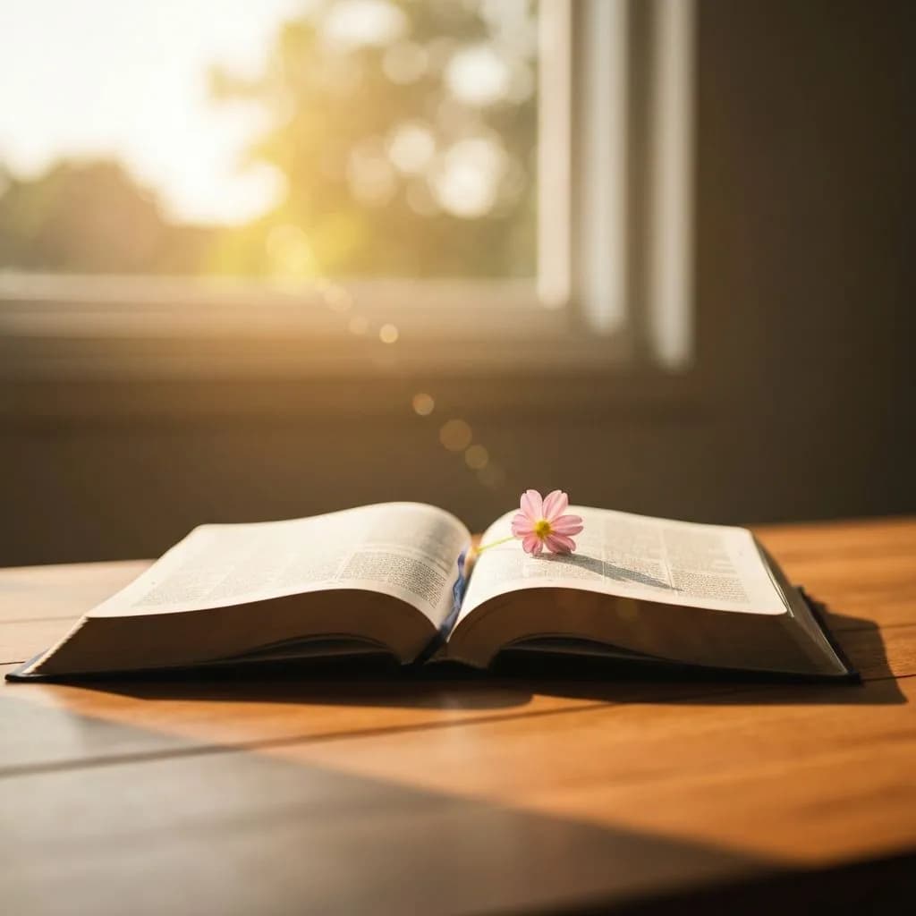An open book on a table with warm lighting, representing accessible reading materials
